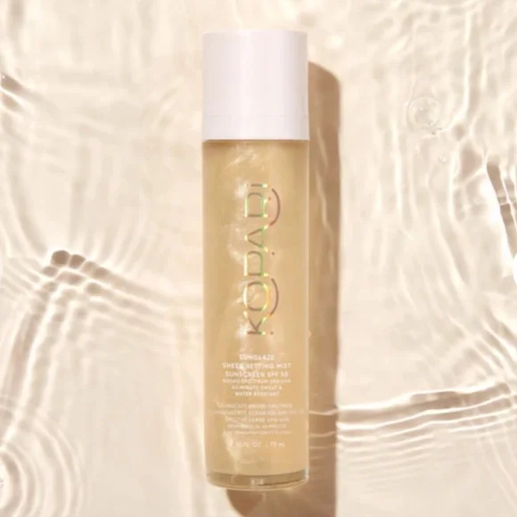 Kopari Setting Mist Sheer Sunglaze Sunscreen SPF 50 Hyaluronic Acid & Vitamin C - Picture 1 of 9